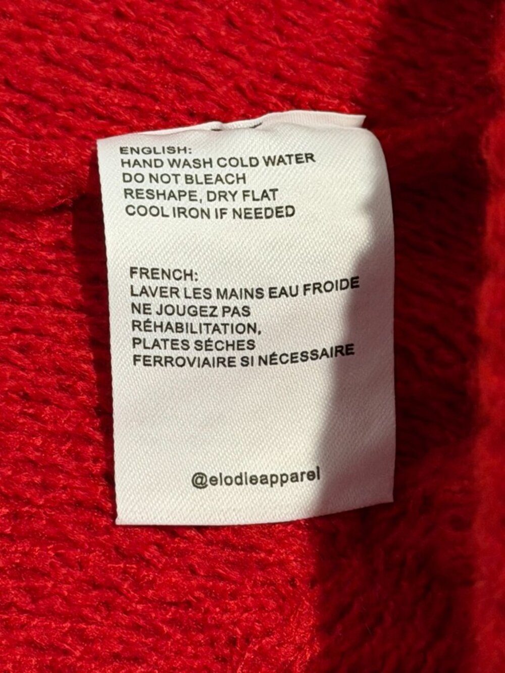 Elodie Red Cable Knit Turtleneck Sweater Small - Picture 8 of 8
